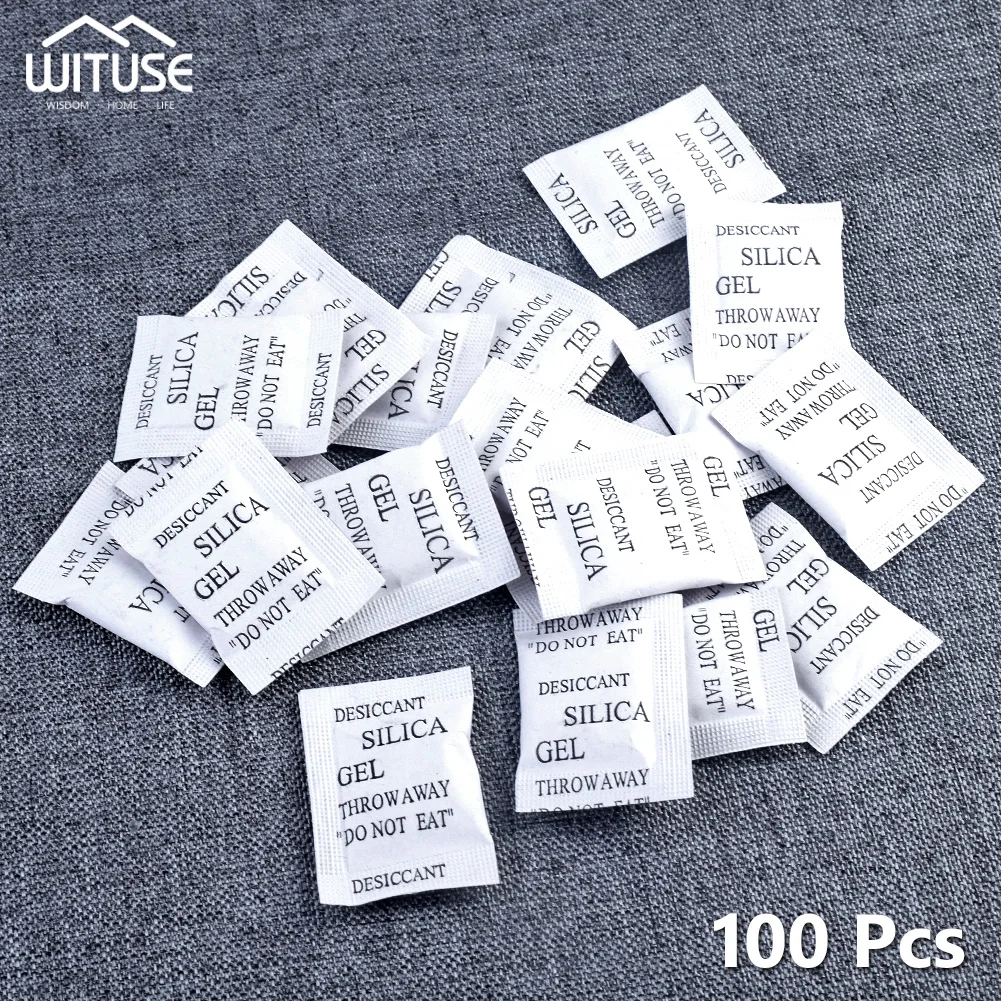 Silica Gel 1g 100 Packets Non-Toxic Silica Gel Reusable Dehumidifier Bags Moisture Absorber Absorbent Desiccant Bag Dry Pack
Silica Gel 1g 100 Packets Non-Toxic Silica Gel Reusable Dehumidifier Bags Moisture Absorber Absorbent Desiccant Bag Dry Pack