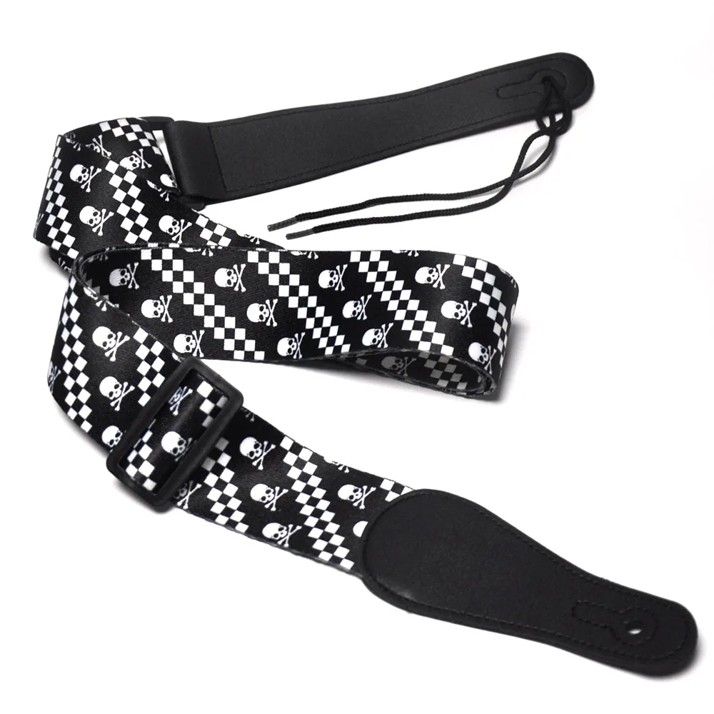 133cm Long 5cm Wide Skull Checked Square Guitar Bass Strap Polyester w/ Leather Head Adjustable
133cm Long 5cm Wide Skull Checked Square Guitar Bass Strap Polyester w/ Leather Head Adjustable