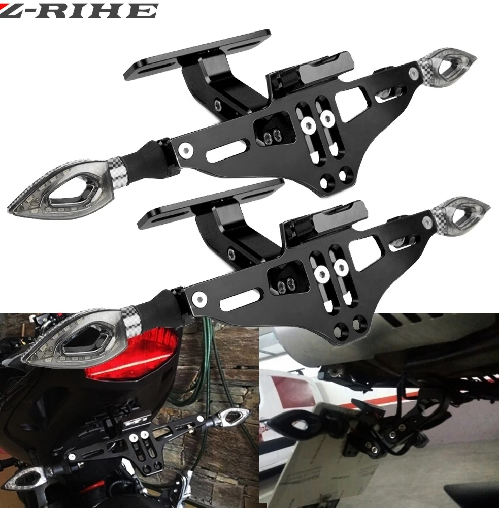 Universal CNC Aluminum Motorcycle Rear License Plate Mount Holder For Honda For Kawasaki Z750 R3 Z800 R6 MT07 MT09 MT10 TMAX500
Universal CNC Aluminum Motorcycle Rear License Plate Mount Holder For Honda For Kawasaki Z750 R3 Z800 R6 MT07 MT09 MT10 TMAX500