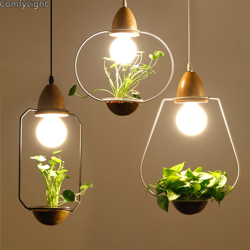 Plant Pendant Lighting wood Lampshade Modern Flower Growing Herbs lustre LukLoy Babylon Home Decor E27 hanglamp LED Pendant lamp
Plant Pendant Lighting wood Lampshade Modern Flower Growing Herbs lustre LukLoy Babylon Home Decor E27 hanglamp LED Pendant lamp