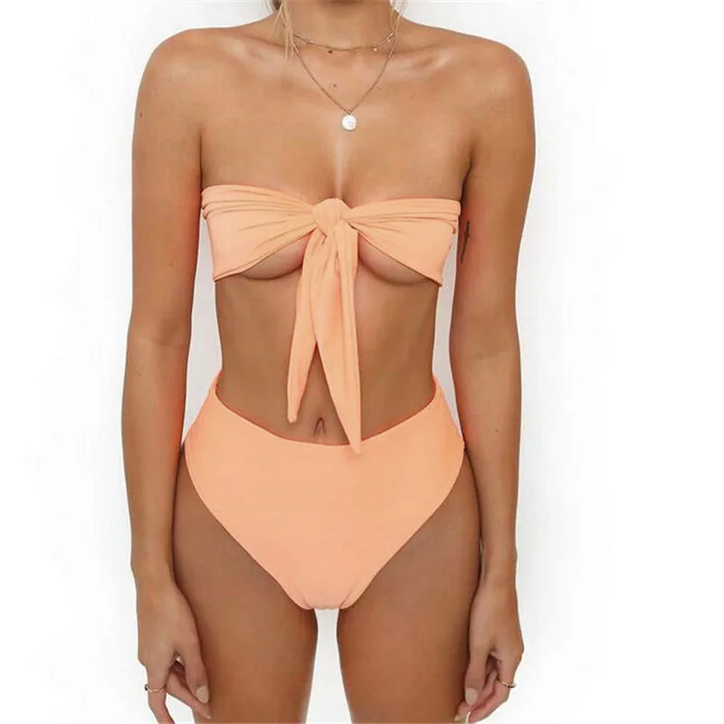 Womens Wrap Chest Bikini Set Bandage Push-Up Knot Swimwear 2018 New Sexy Swimsuit Bathing Suit Brazilian Biquini Maillot De Bain
Womens Wrap Chest Bikini Set Bandage Push-Up Knot Swimwear 2018 New Sexy Swimsuit Bathing Suit Brazilian Biquini Maillot De Bain