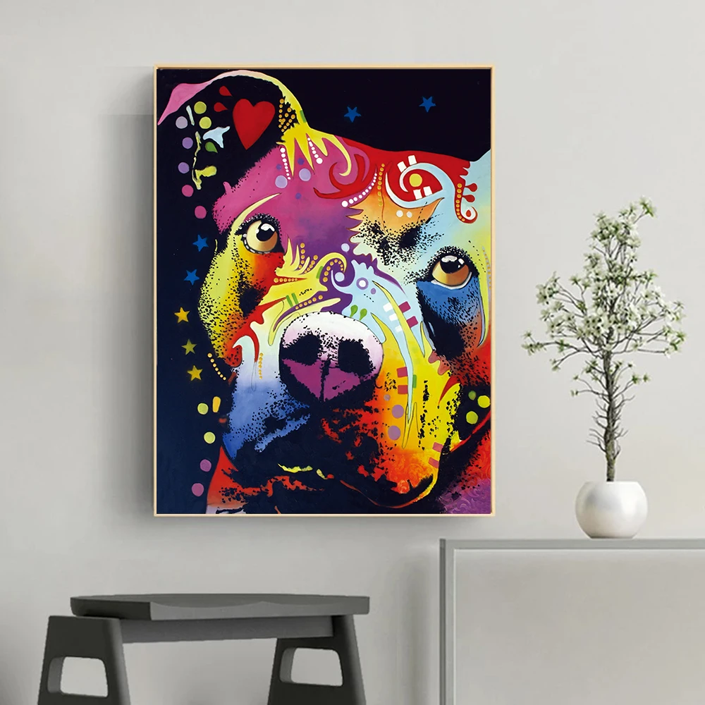 CHENFART Wall Art Thoughtful Pitbull Warrior HeArt Oil Painting for Living Room Decorative Paintings no Framed
CHENFART Wall Art Thoughtful Pitbull Warrior HeArt Oil Painting for Living Room Decorative Paintings no Framed