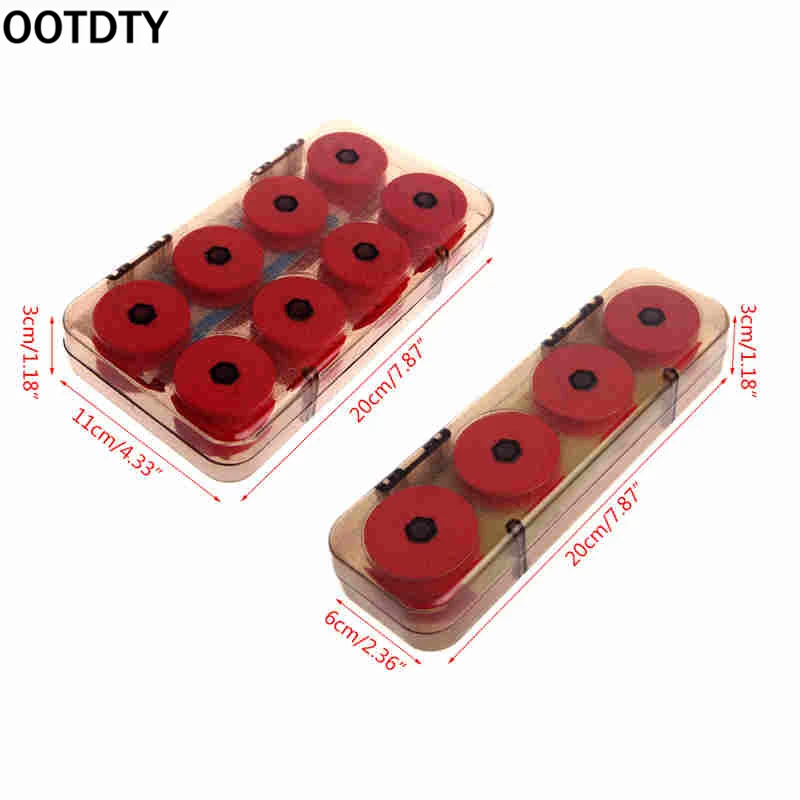 OOTDTY 8/16 Durable Foam Winding Board Fishing Line Spools Bobbin Tackle Tool Box | Спорт и развлечения