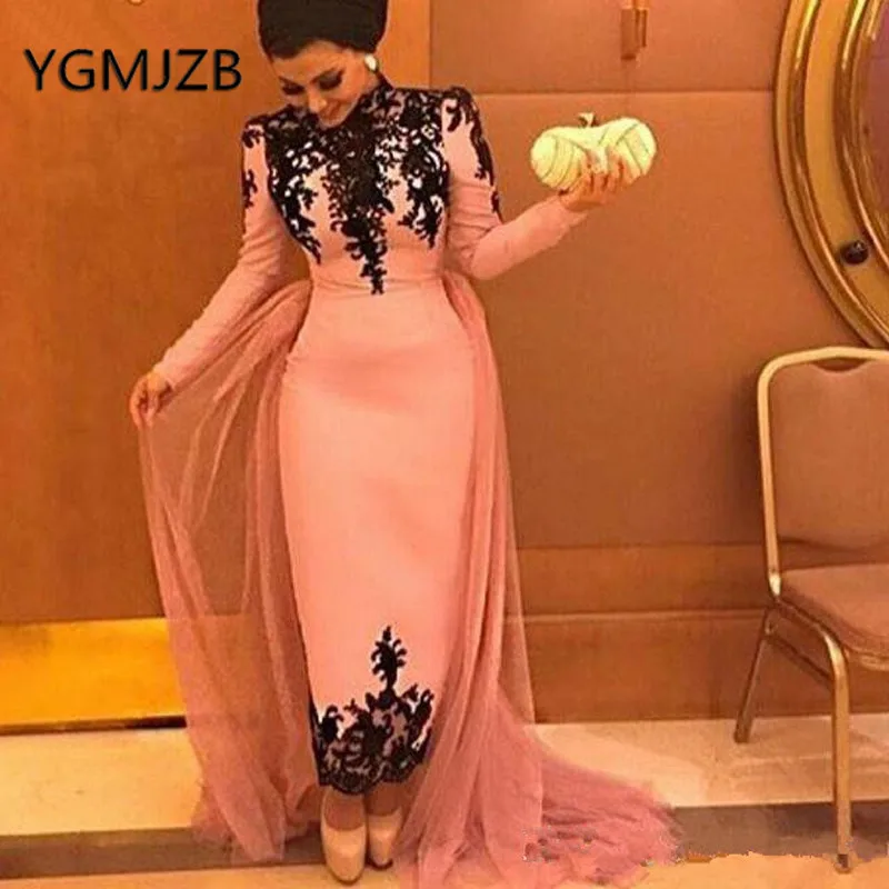 Robe De Soiree 2019 Elegant Muslim Evening Dresses Sheath Long Sleeves Appliques Lace Saudi Arabic Women Formal Prom Party Dress
Robe De Soiree 2019 Elegant Muslim Evening Dresses Sheath Long Sleeves Appliques Lace Saudi Arabic Women Formal Prom Party Dress