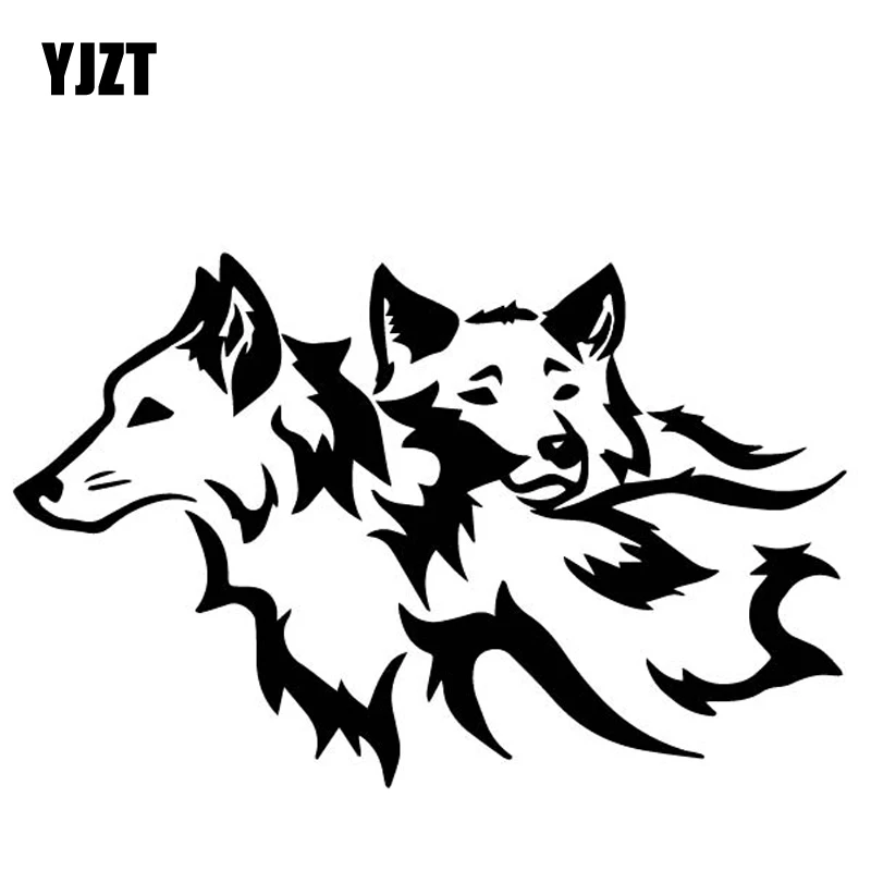YJZT 17.6CM*11.4CM Wolves Snuggle Together Decor Vinyl Decal Bumper Cartoon Car Sticker Black/Silver C4-1165
YJZT 17.6CM*11.4CM Wolves Snuggle Together Decor Vinyl Decal Bumper Cartoon Car Sticker Black/Silver C4-1165