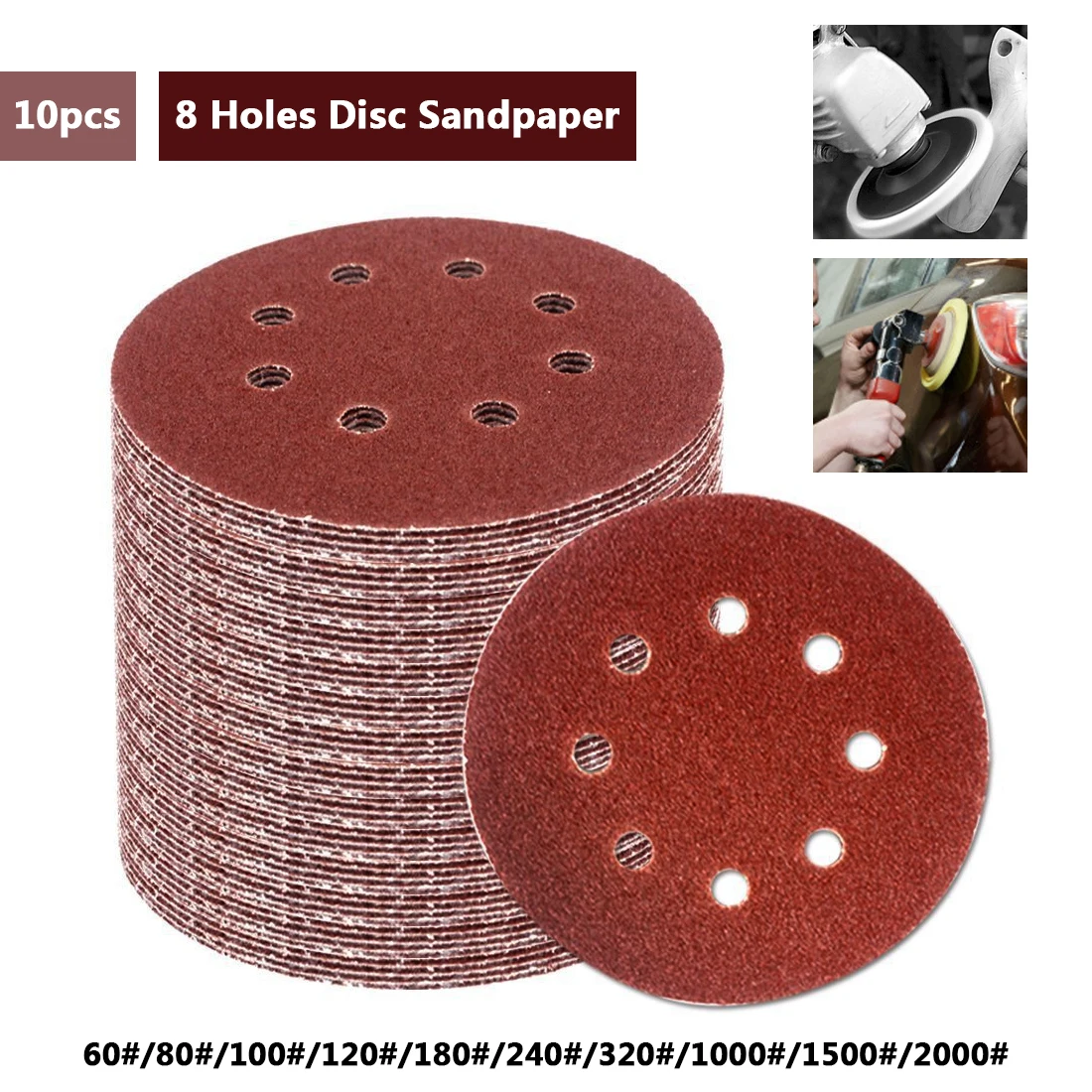 10pcs/set Sandpaper 125mm Sanding Discs Round Disk Sand Sheets Grit 60-2000 Hook and Loop Sanding Disc For Sander Grits
10pcs/set Sandpaper 125mm Sanding Discs Round Disk Sand Sheets Grit 60-2000 Hook and Loop Sanding Disc For Sander Grits