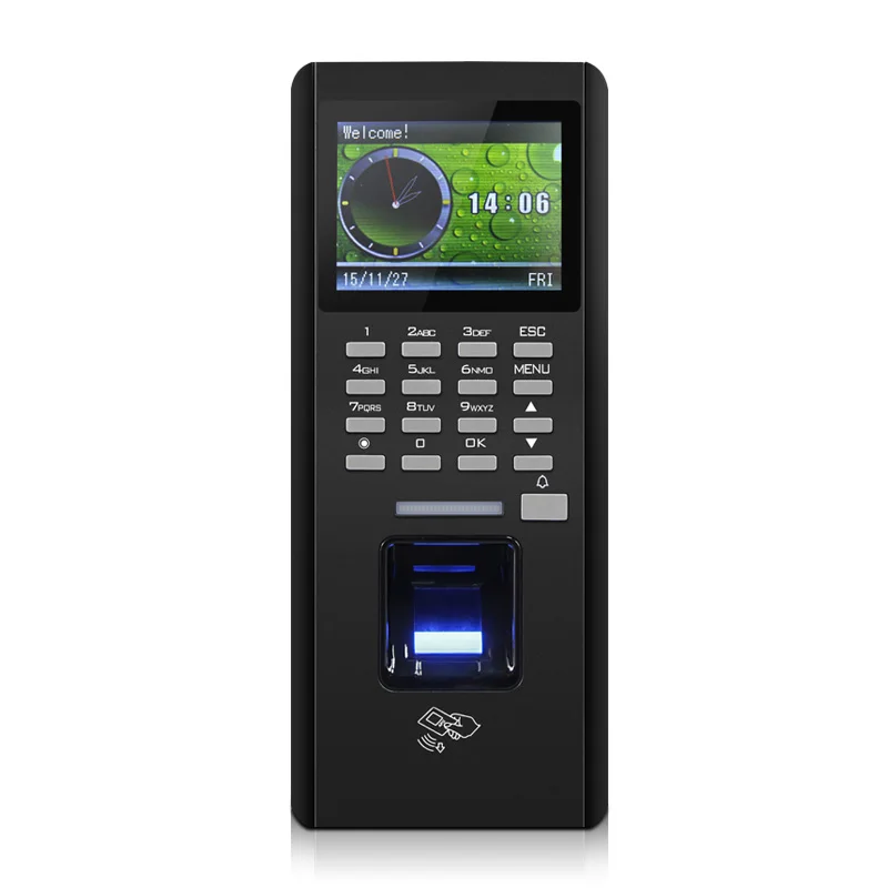 Контроллер доступа по отпечаткам пальцев, загрузка TCP/RS485/USB, с ID модулем, посещаемость времени, sn: F18
Контроллер доступа по отпечаткам пальцев, загрузка TCP/RS485/USB, с ID модулем, посещаемость времени, sn: F18