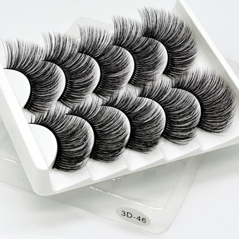 5 Pairs Luxurious Mink Hair False Eyelashes Thick Curled Full Strip Lashes Eyelash Extension Fashion Women Eyes Natural Makeup
5 Pairs Luxurious Mink Hair False Eyelashes Thick Curled Full Strip Lashes Eyelash Extension Fashion Women Eyes Natural Makeup