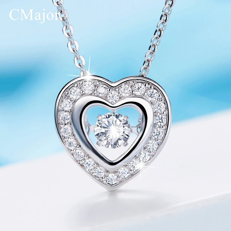 CMajor Luxury Hollow Heart Shaped With Dancing Stone Statement Necklaces Light Purple Zircon Pendants Necklaces Femme Jewelry
CMajor Luxury Hollow Heart Shaped With Dancing Stone Statement Necklaces Light Purple Zircon Pendants Necklaces Femme Jewelry