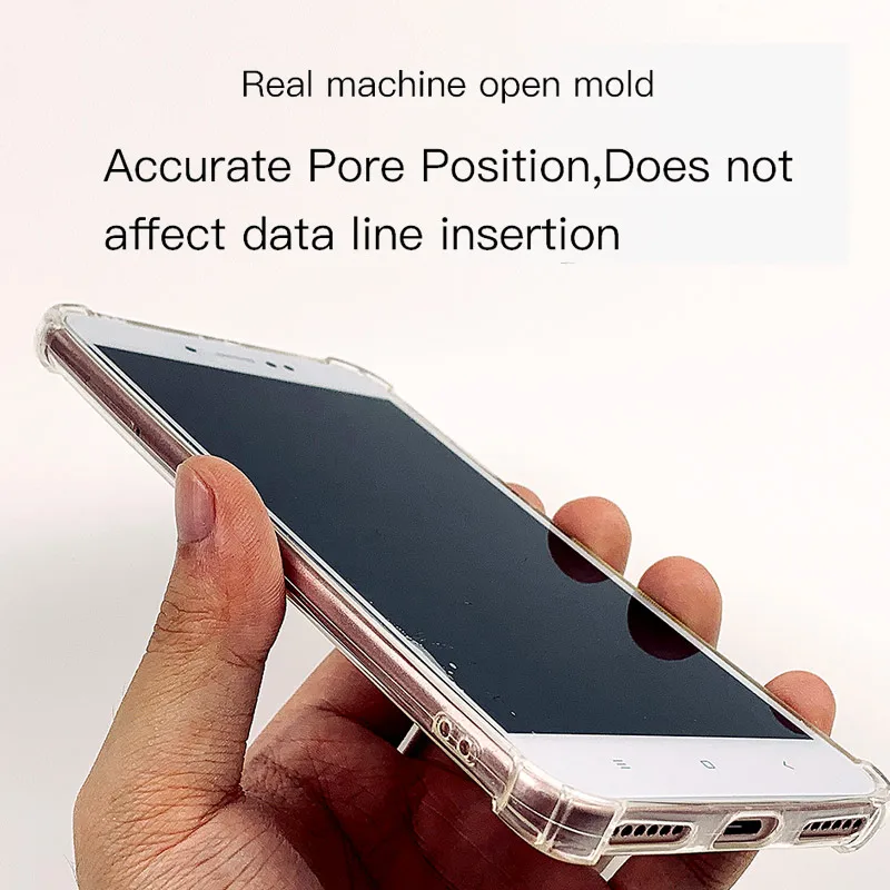 Роскошный прозрачный противоударный чехол для телефона Xiaomi Redmi 4A 4X Ультратонкий