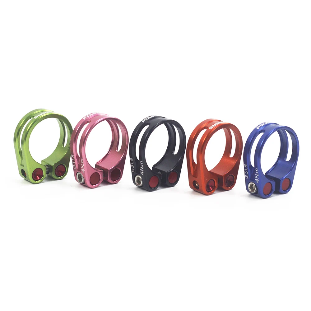 Fouriers Aluminum Seatpost Clamp 31.8mm 34.9mm MTB Road Bike Collar Fixed Bolts Screw Bicycle Parts
Fouriers Aluminum Seatpost Clamp 31.8mm 34.9mm MTB Road Bike Collar Fixed Bolts Screw Bicycle Parts