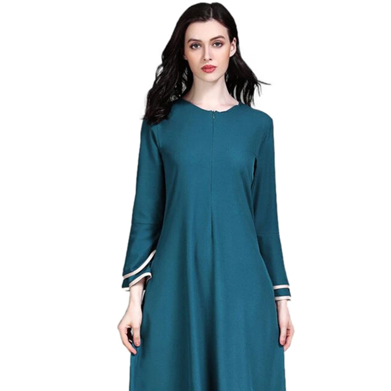 Long Sleeves Muslin Dresses women FLare Sleeve Solid Abaya Fashion Casual Islamic Dress Womens' Elegant Abaya High Quality
Long Sleeves Muslin Dresses women FLare Sleeve Solid Abaya Fashion Casual Islamic Dress Womens' Elegant Abaya High Quality