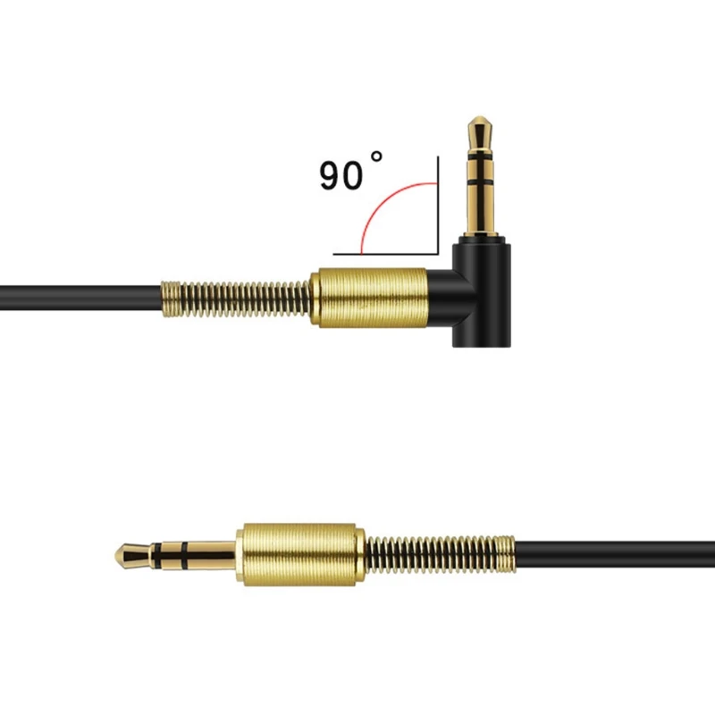 2019 Новый 3 5 мм штекер 90 градусов угол аудио Aux пружинный кабель для автомобиля
