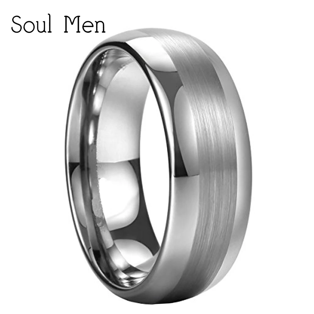 7mm Men's Tungsten Dome Polished Wedding Band Ring Matte Brushed Center Finished Female Engagement Jewelry Size 9 10.5
7mm Men's Tungsten Dome Polished Wedding Band Ring Matte Brushed Center Finished Female Engagement Jewelry Size 9 10.5