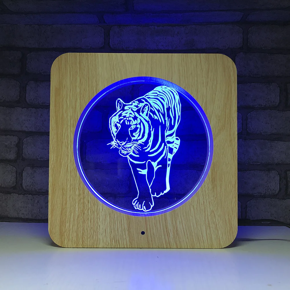 Creative Wooden Tiger LED Night Light 7 Color Change Desk Light Action Figures Boys Girls Birthday Toys #528
Creative Wooden Tiger LED Night Light 7 Color Change Desk Light Action Figures Boys Girls Birthday Toys #528