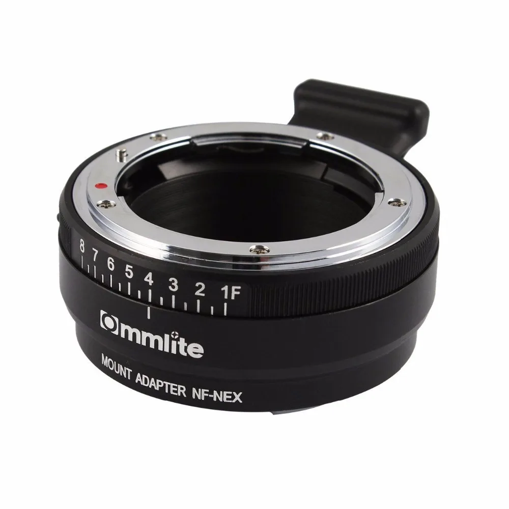 Адаптер для крепления объектива Commlite с циферблатом диафрагмы Nikon F AF-S G камеры Sony E