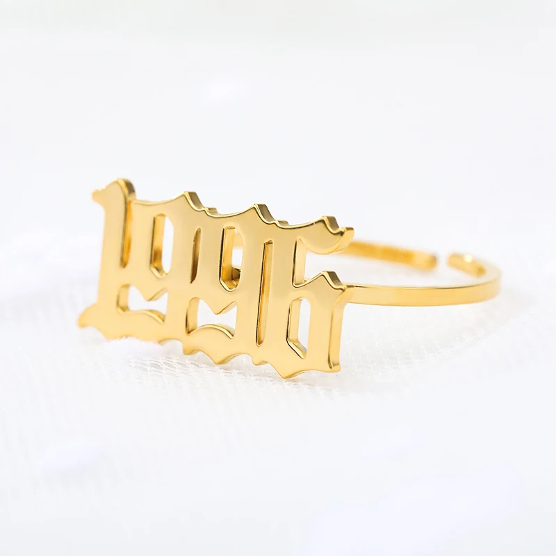 Year Number Old English Digital Ring Stainless Steel Adjustable Number Date Ring Women Retro Jewelry Birthday Gift Mujer
Year Number Old English Digital Ring Stainless Steel Adjustable Number Date Ring Women Retro Jewelry Birthday Gift Mujer