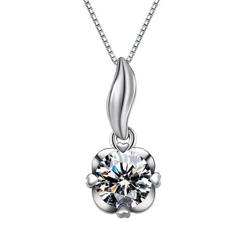 925 sterling silver wholesale water drop shiny crystal ladies pendant necklaces jewelry short box chain female gift
925 sterling silver wholesale water drop shiny crystal ladies pendant necklaces jewelry short box chain female gift
