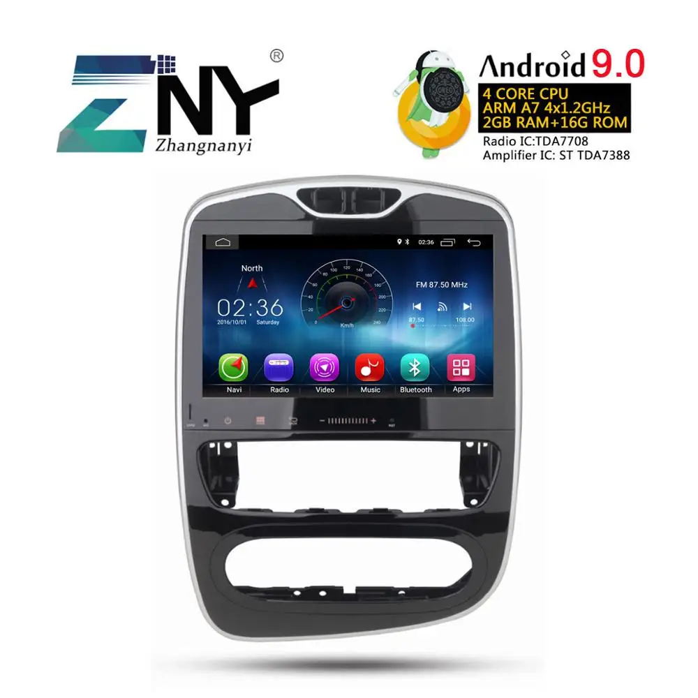 10 1 "Android 9 0 стерео для Renault Clio 2013 2014 2015 2016 2017 2018 Авто Радио FM RDS gps навигации Камера