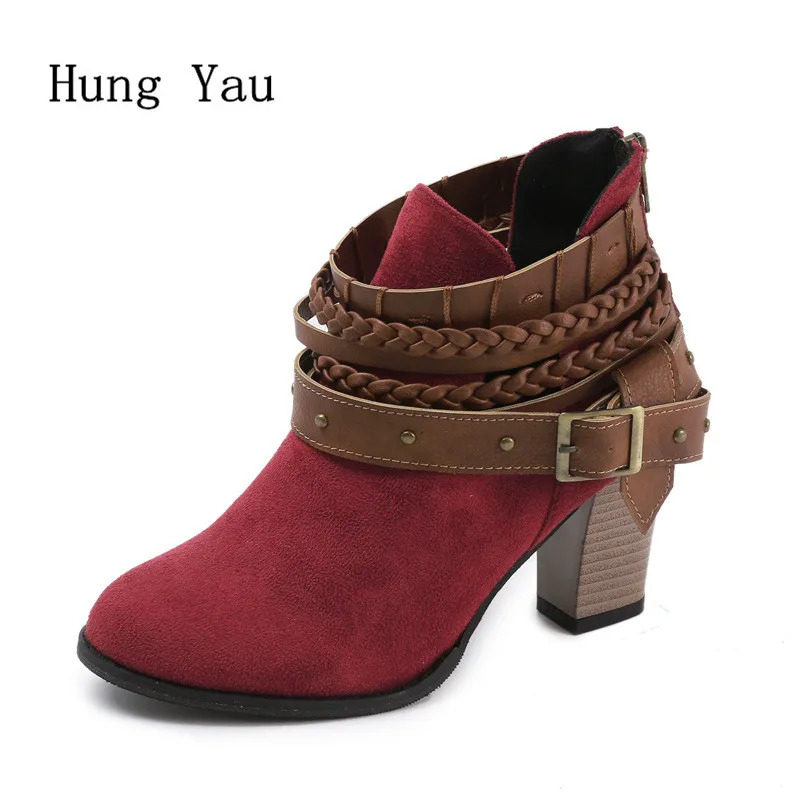 Women Ankle Martin Boots High Heels Pointed Toe Platform 2018 Autumn Female Casual Shoes Woman Fashion Platform Plus Size 35-43
Women Ankle Martin Boots High Heels Pointed Toe Platform 2018 Autumn Female Casual Shoes Woman Fashion Platform Plus Size 35-43