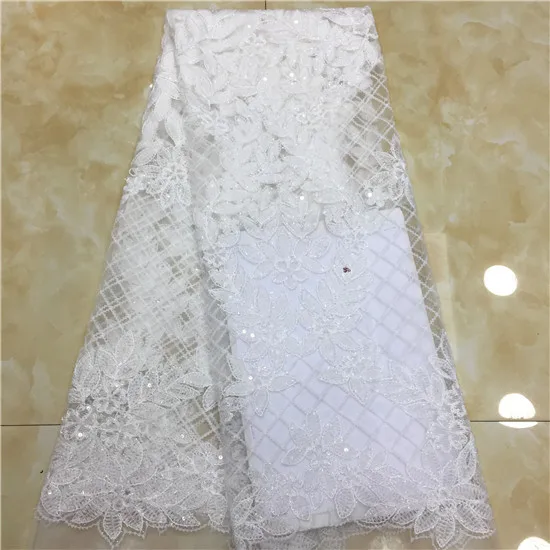 wholesale price of beautiful African green tulle lace fabric gold thread embroidery beads for party dress | Дом и сад