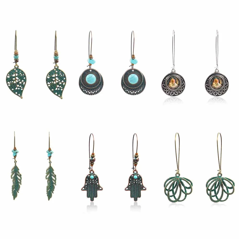 YGLCJ Bohemian Earrings Statement Jewelry Exaggerated Vintage Green Metal Drop Earrings Ms. Boho Flower Tassel Earrings
YGLCJ Bohemian Earrings Statement Jewelry Exaggerated Vintage Green Metal Drop Earrings Ms. Boho Flower Tassel Earrings