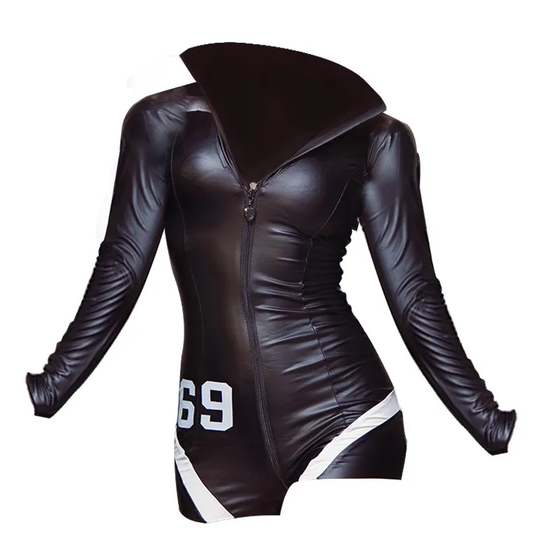 Women Hot Erotic Teddy Lingerie Black Red PU Leather Bodysuit Sexy Open Bust Zipper Catsuit Pole Dancing Costumes Swimsuit
Women Hot Erotic Teddy Lingerie Black Red PU Leather Bodysuit Sexy Open Bust Zipper Catsuit Pole Dancing Costumes Swimsuit