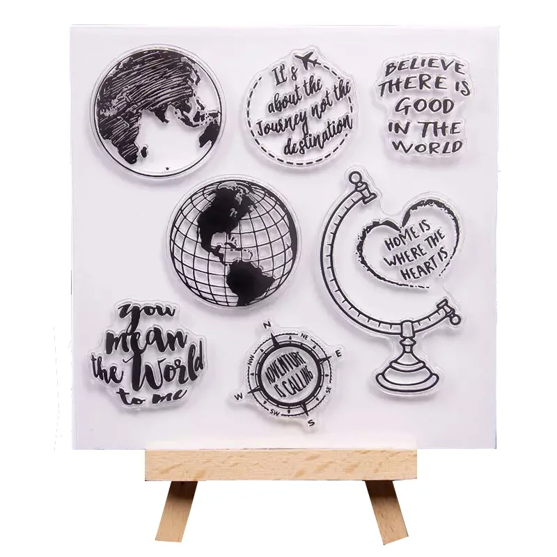 Clear Earth Stamps Rubber Seal for DIY Scrapbooking/Card Making/Photo Album Decorative New Transparent Stamp Kids Fun Decoration 
Clear Earth Stamps Rubber Seal for DIY Scrapbooking/Card Making/Photo Album Decorative New Transparent Stamp Kids Fun Decoration