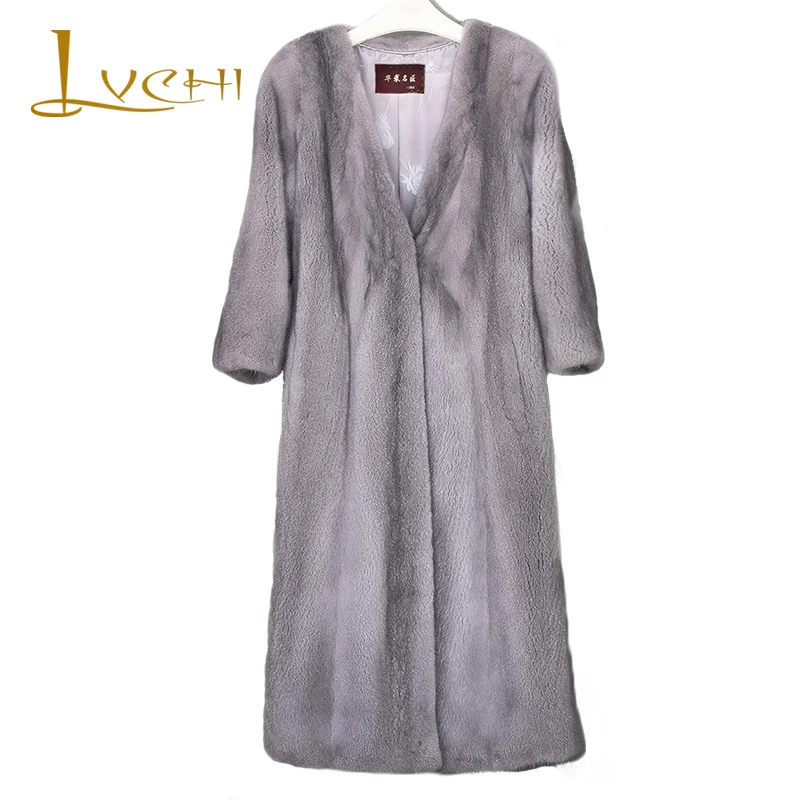 LVCHI New style ladies' fashion mink coats Genuine Leather Mink Fur Deep V Collar Mink fur coat from natural fur Free shipping
LVCHI New style ladies' fashion mink coats Genuine Leather Mink Fur Deep V Collar Mink fur coat from natural fur Free shipping