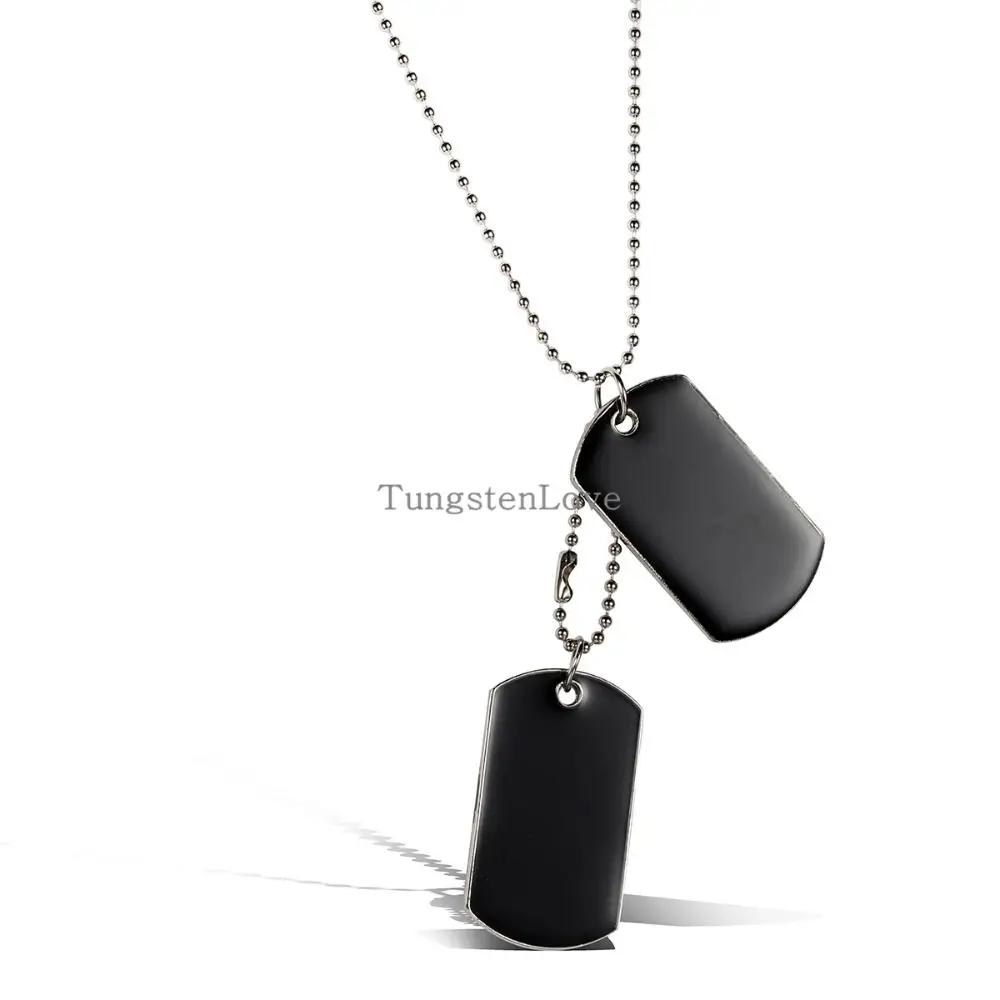 Fashon Army Tactical Style Black / Blue 2 Dog Tags Chain Beauty Mens Pendant Necklace for Men Jewelry 2 Colors Selection
Fashon Army Tactical Style Black / Blue 2 Dog Tags Chain Beauty Mens Pendant Necklace for Men Jewelry 2 Colors Selection