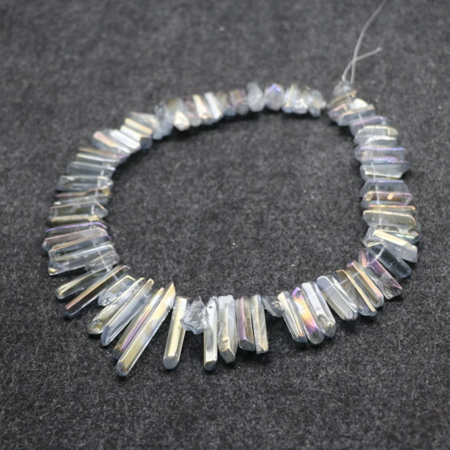 1strand Crystal Pillar Finish Light Gray AB Crystal Point Pendants Wholesale Mystic Titanium Necklace Crafts Supplier
1strand Crystal Pillar Finish Light Gray AB Crystal Point Pendants Wholesale Mystic Titanium Necklace Crafts Supplier