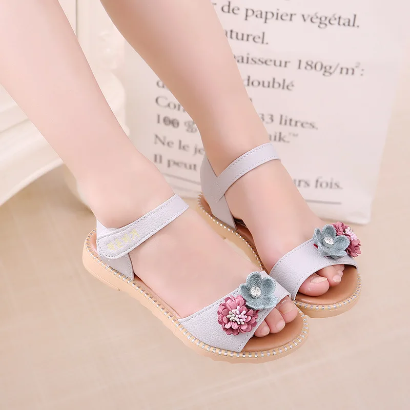 Girls Sandals Flowers Kids Baby Shoes Children Princess Shoes Summer Fashion Sandals Flat Bottom Soft Shoes Appliques
Girls Sandals Flowers Kids Baby Shoes Children Princess Shoes Summer Fashion Sandals Flat Bottom Soft Shoes Appliques