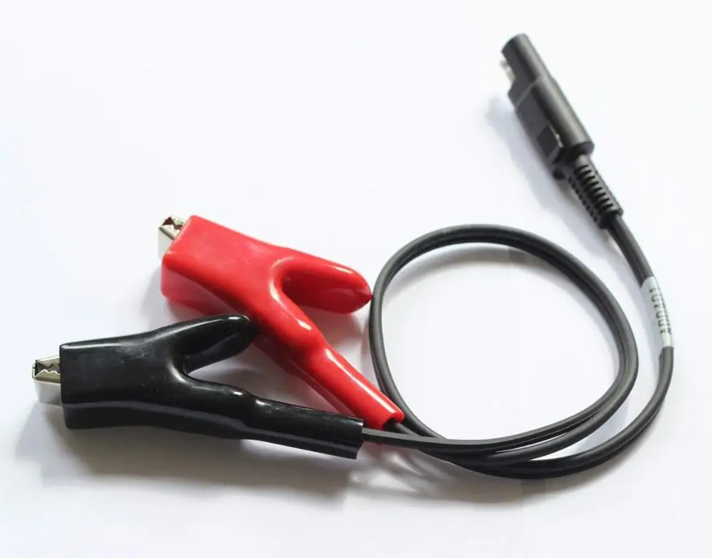 NEW TOPCON Cable with Heavy Duty alligator clips wired to Female SAE 2-pin connector
NEW TOPCON Cable with Heavy Duty alligator clips wired to Female SAE 2-pin connector