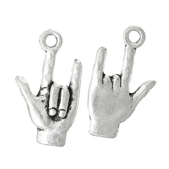 DoreenBeads Retail Charm Pendants I Love You Finger Symbol Silver Color 22mm x 12mm,100PCs
DoreenBeads Retail Charm Pendants I Love You Finger Symbol Silver Color 22mm x 12mm,100PCs