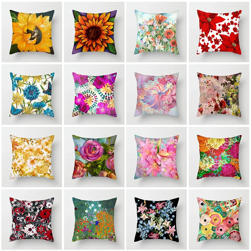 Fuwatacchi Oil Paint Flower Printed Cushion Cover Rose Lily Sunflower Pillow Covers for Home Office Sofa Chair Decor Pillowcases
Fuwatacchi Oil Paint Flower Printed Cushion Cover Rose Lily Sunflower Pillow Covers for Home Office Sofa Chair Decor Pillowcases