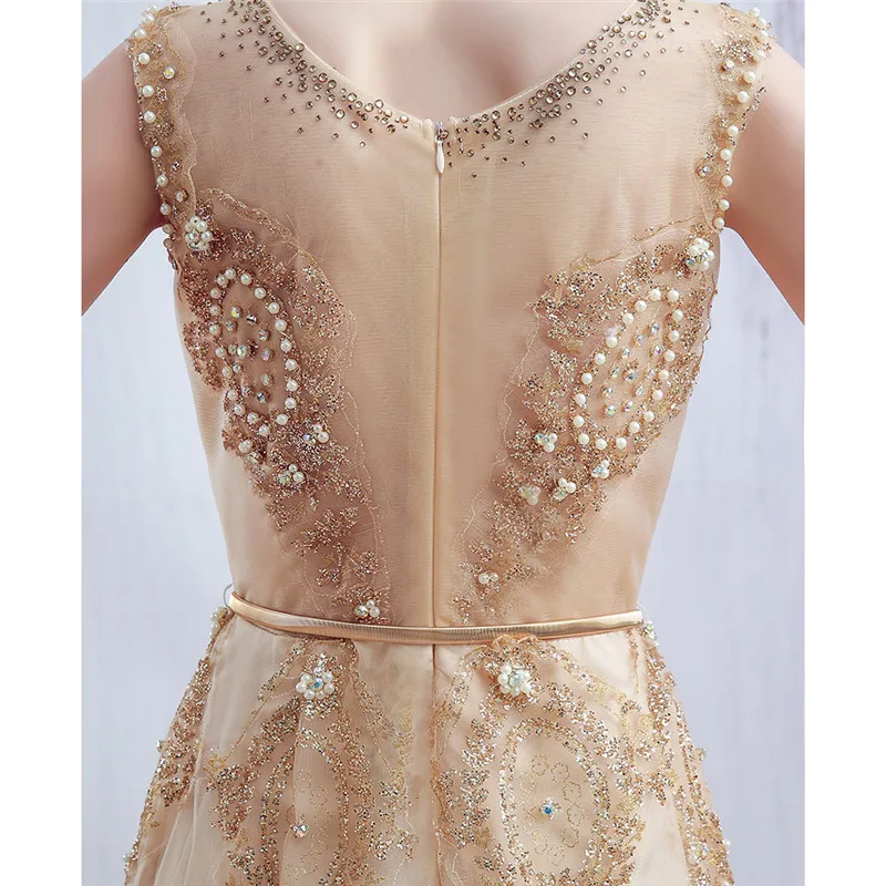 Dress Women Plus Size Sleeveless Floor-length Party Dresses Summer Golden Diamonds Elegant Noble Banquet Host Long Vestido LD593
Dress Women Plus Size Sleeveless Floor-length Party Dresses Summer Golden Diamonds Elegant Noble Banquet Host Long Vestido LD593