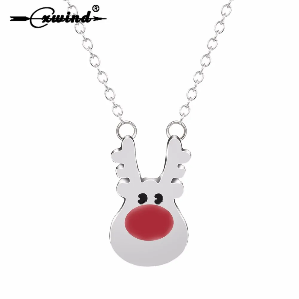 Cxwind Fashion Antler Necklace Rudolph Reindeer Necklaces & Pendants for Women Cute Animal Choker statement Necklace Jewelry
Cxwind Fashion Antler Necklace Rudolph Reindeer Necklaces & Pendants for Women Cute Animal Choker statement Necklace Jewelry