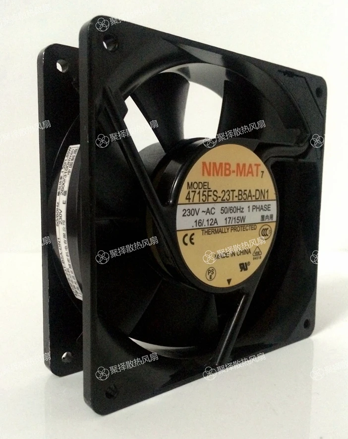 New Original NMB12038 230V 0.16A / 0.12A 4715FS-23T-B5A-DN1 120 * 120 * 38MM Cooling Fan
New Original NMB12038 230V 0.16A / 0.12A 4715FS-23T-B5A-DN1 120 * 120 * 38MM Cooling Fan