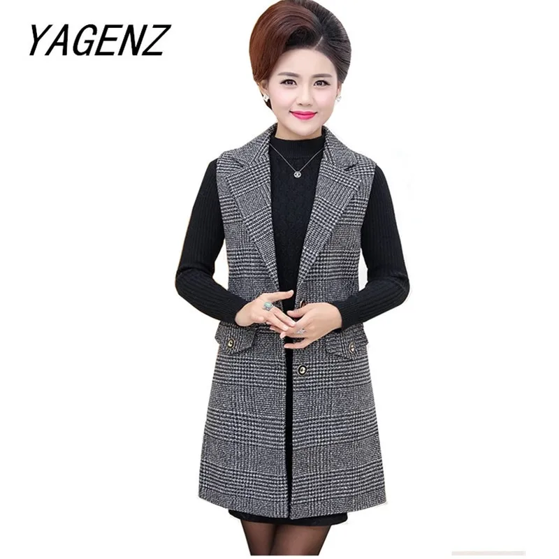 Middle-aged and old Ladies Plaid Vest Jacket Single-breasted Sleeveless Coats Large size Casual Spring Women's Waistcoat 5XL
Middle-aged and old Ladies Plaid Vest Jacket Single-breasted Sleeveless Coats Large size Casual Spring Women's Waistcoat 5XL