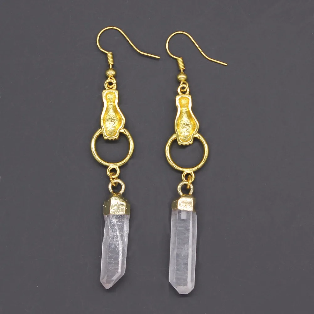100-Unique Exclusive Design 1 Pair Light Yellow Gold Color Natural Rock Crystal Earrings Elegant Women's Earring
100-Unique Exclusive Design 1 Pair Light Yellow Gold Color Natural Rock Crystal Earrings Elegant Women's Earring