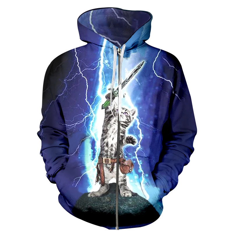 Hoodie Men Sweatshirts Hoody Anime Thunder Cat Playing Flash Electricity 3D Printed Unisex Hooded Zipper Sweatshirt Streetwear
Hoodie Men Sweatshirts Hoody Anime Thunder Cat Playing Flash Electricity 3D Printed Unisex Hooded Zipper Sweatshirt Streetwear