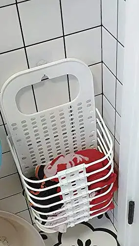 Folding Laundry Hamper Storage Basket Wall-mount Dirty Clothes Bin for Bathroom Bedroom Home
Folding Laundry Hamper Storage Basket Wall-mount Dirty Clothes Bin for Bathroom Bedroom Home