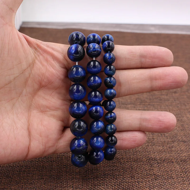 Wholesale Natural 6/8/10/12mm Blue Tiger Eye Stone Buddha Bracelets Fashion Round Beads Elastic Rope Men Women Yogi Bracelet
Wholesale Natural 6/8/10/12mm Blue Tiger Eye Stone Buddha Bracelets Fashion Round Beads Elastic Rope Men Women Yogi Bracelet