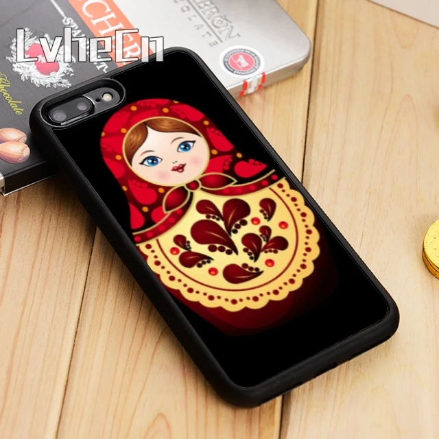 LvheCn Матрешка русские гнездовые куклы чехол для телефона iPhone 5 6s 7 8 plus 11 12 Pro X XR XS max