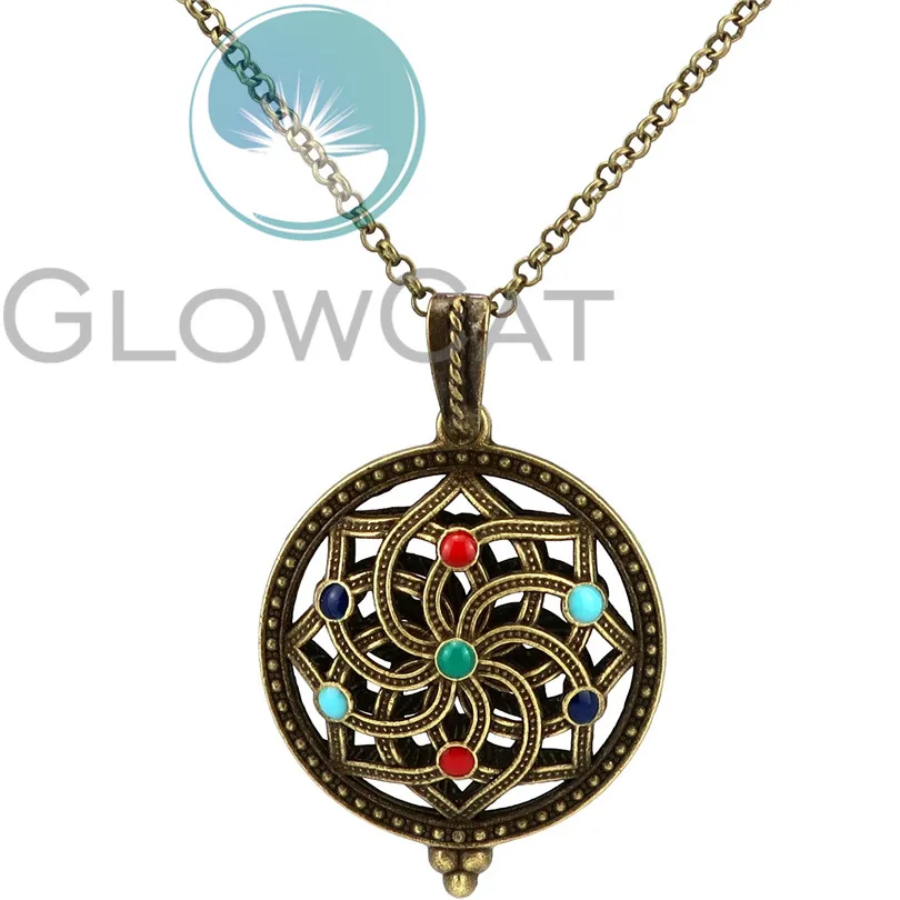 Colors Enamel Vintage Bronze Pendant Mandala Lotus Necklace Yoga Stone Cage Locket Pendant Dream Catcher Necklace KK1083
Colors Enamel Vintage Bronze Pendant Mandala Lotus Necklace Yoga Stone Cage Locket Pendant Dream Catcher Necklace KK1083