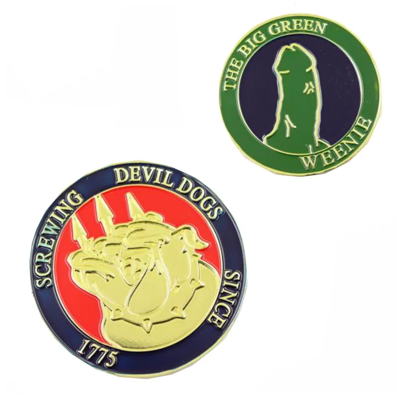 Wholesale Custom Devil Dog Animal Coins Souvenir Coins Cheap Commemorative Plated Coin Collectibles
Wholesale Custom Devil Dog Animal Coins Souvenir Coins Cheap Commemorative Plated Coin Collectibles