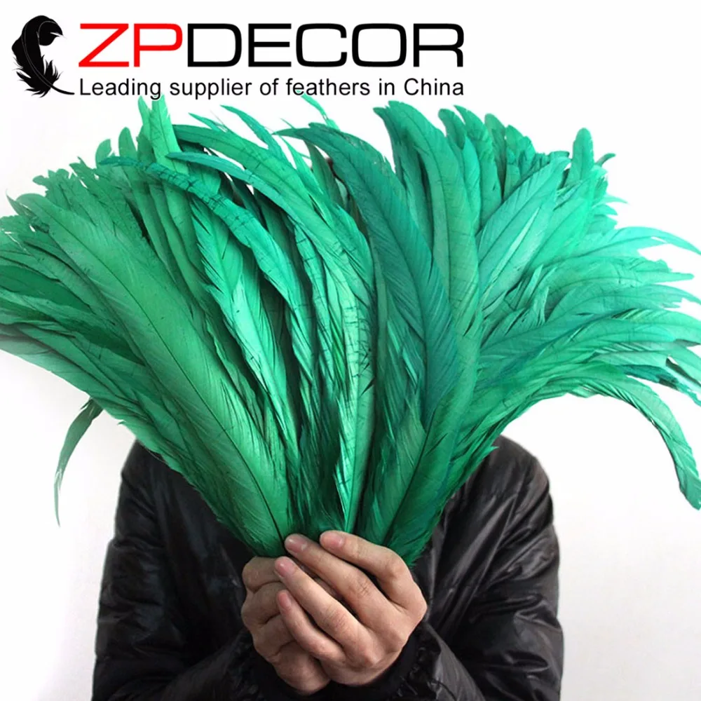 ZPDECOR Feather Factory 100pcs/lot 40-45cm(16-18inch) Hand Select Green Full Dyed Real Rooster Coque Tail Feather Bulk
ZPDECOR Feather Factory 100pcs/lot 40-45cm(16-18inch) Hand Select Green Full Dyed Real Rooster Coque Tail Feather Bulk