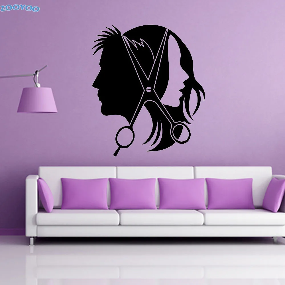 ZOOYOO Barbershop Hairdressing Wall Stickers Home Decor Beauty Salon Hair Cutting Vinyl Wall Decals Removable Wallpapers
ZOOYOO Barbershop Hairdressing Wall Stickers Home Decor Beauty Salon Hair Cutting Vinyl Wall Decals Removable Wallpapers