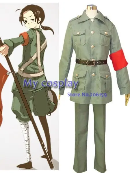 Старый костюм Hetalia Axis Powers, Китай, косплей, костюм высокого качества, аниме Hetalia Axis Powers, мужская зеленая армейская одежда
Старый костюм Hetalia Axis Powers, Китай, косплей, костюм высокого качества, аниме Hetalia Axis Powers, мужская зеленая армейская одежда