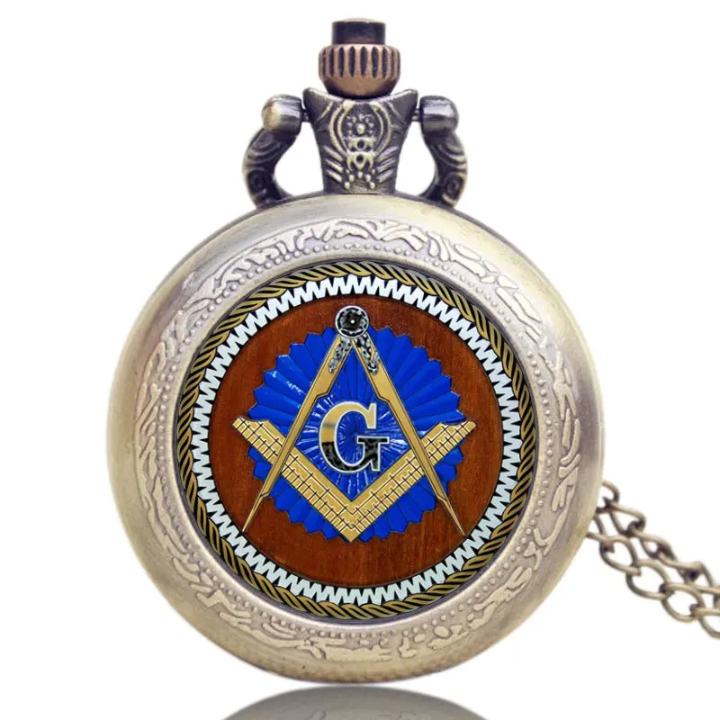 

Hot Theme Masonic Freemason Freemasonry G Pocket Watch Men Gift Watch P1198